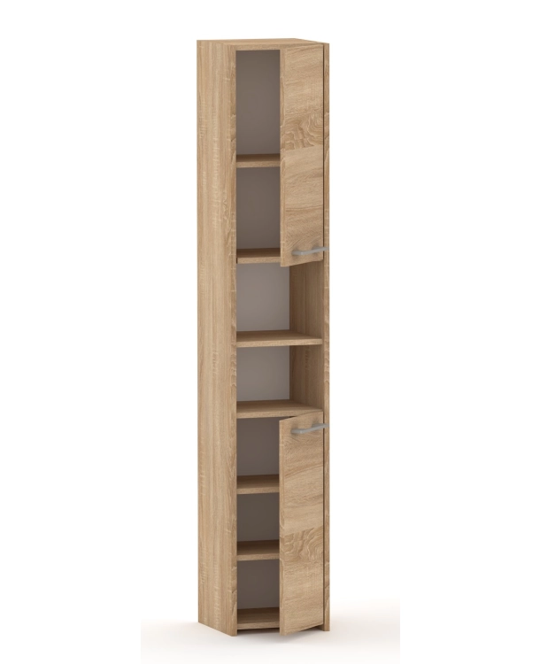 Słupek łazienkowy komin LUNA 30 cm 2D Dąb Sonoma